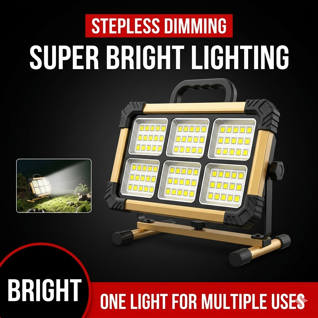 USB Rechargeable Outdoor Lamp with Remote Control & IP66 Waterproof Design